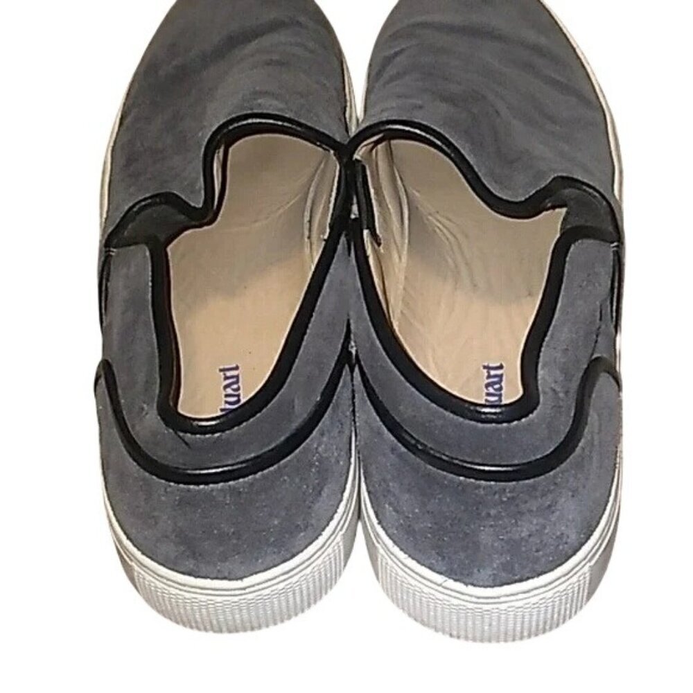 Paul Stuart Sport Gray Suede Slip On Sneakers - Picture 4 of 6